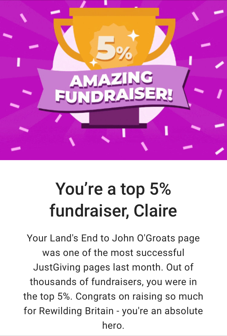 Land’s End to John O’Groats 2021 – Fundraising&nbsp;Update